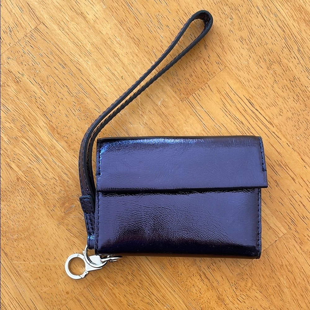 Madewell Navy Blue Leather Wristlet Wallet NWOT